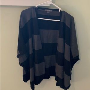 Black and gray shawl